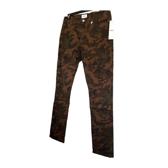 Hudson Mens Brown Ace Camo Print Mid Rise Skinny Jeans Sz 34 x 32 New - Picture 5 of 10